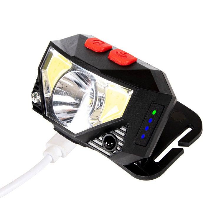 Rechargeable LED Powerfull Headlamp Flashlight USB Waterproof Headlamp Motion Body Sensor Headlight For Adults &amp; Kids Camping Flashlight Outdoors Camping Running Biking Fishing