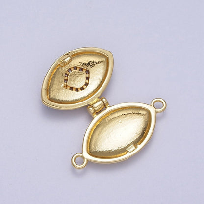 Red Evil Eyed Black, White Locket Link Connector | Y-645 Y-646