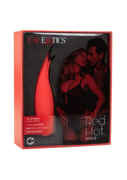 Red Hot Sizzle Rechargeable Silicone Vibrator for Clitoral Stimulation