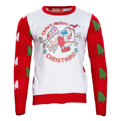 Ren &amp; Stimpy | Crazy About Christmas Sweater