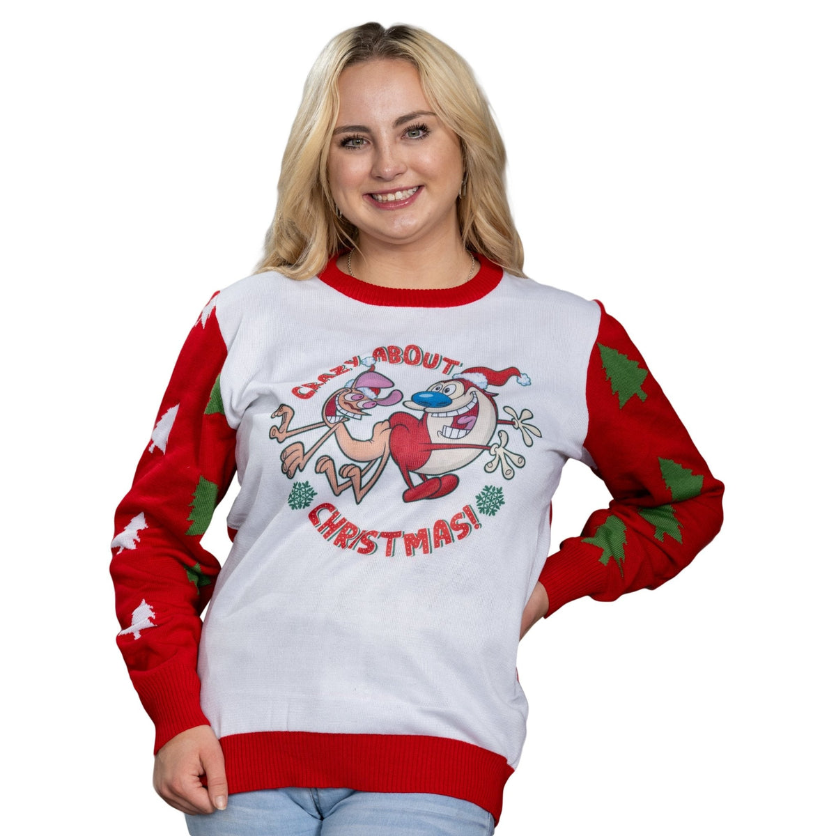 Ren &amp; Stimpy | Crazy About Christmas Sweater