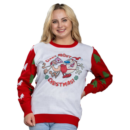 Ren &amp; Stimpy | Crazy About Christmas Sweater