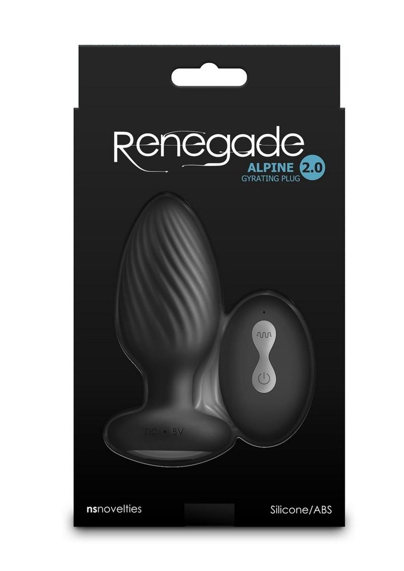 Renegade Alpine Rechargeable Anal Plug With Remote Control