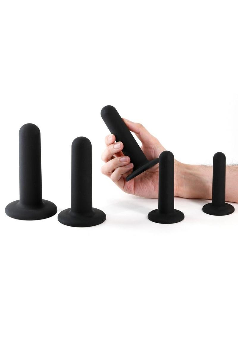 Renegade Dilator Kit  5 Piece Silicone Anal Plugs with Suction Cups