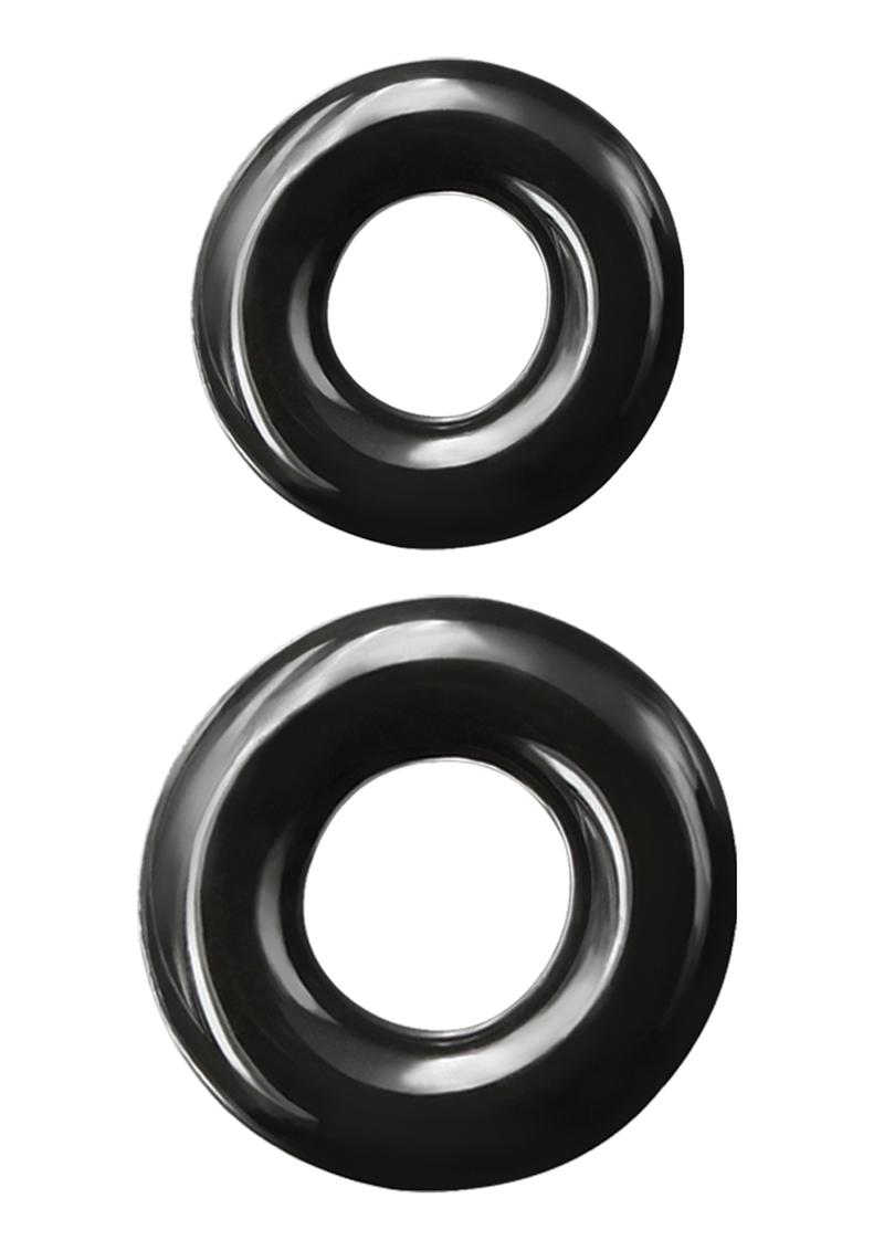 Renegade Double Stack Super Stretchable Cock With Clear Rings Set