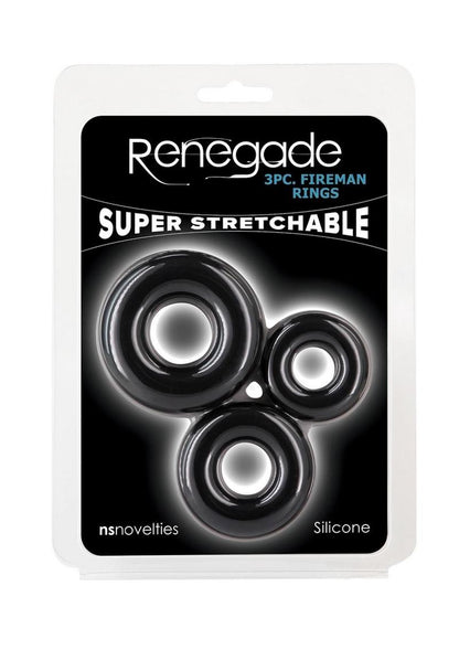 Renegade Fireman Rings Super Stretchable Silicone Set