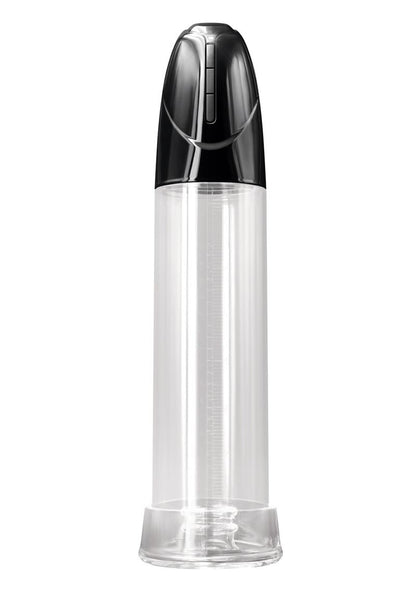 Renegade IQ Rechargeable Penis Pump Clear Cylinder with Black Cap