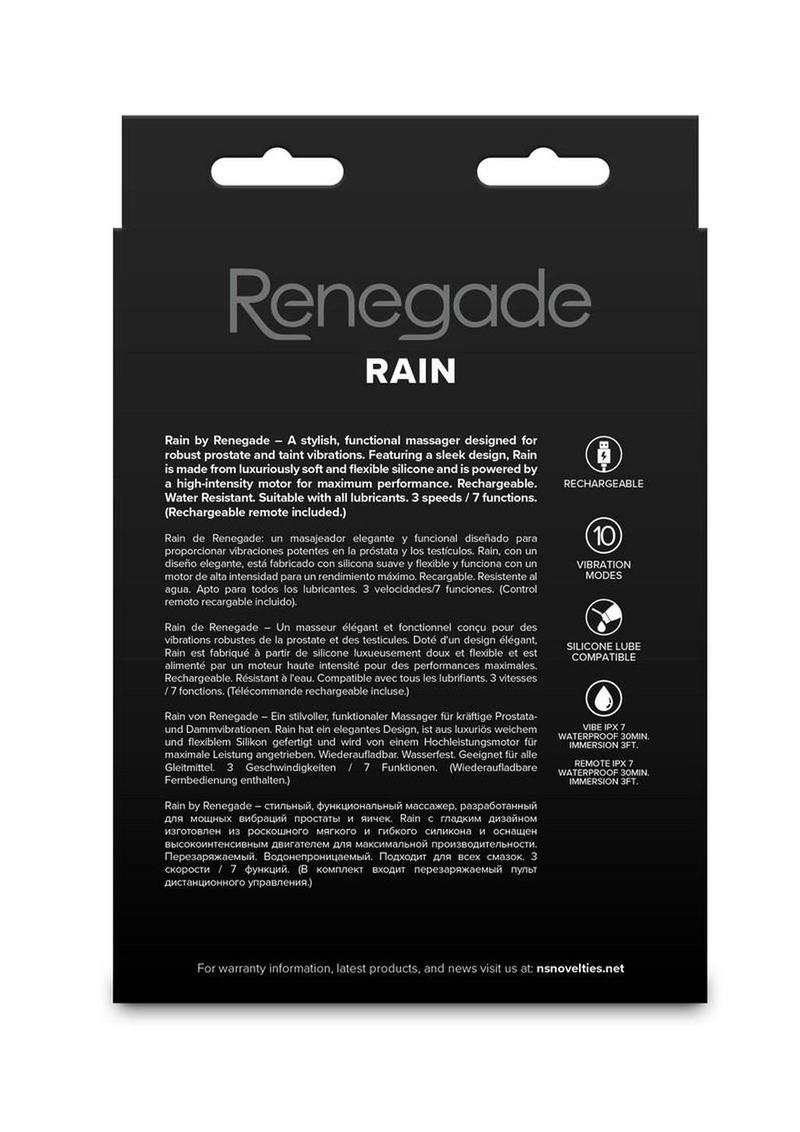 Renegade Rain Rechargeable Silicone Massager