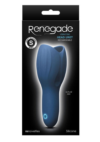 Renegade Vibrating Head Unit Rechargeable Silicone Masturbator Sleeve