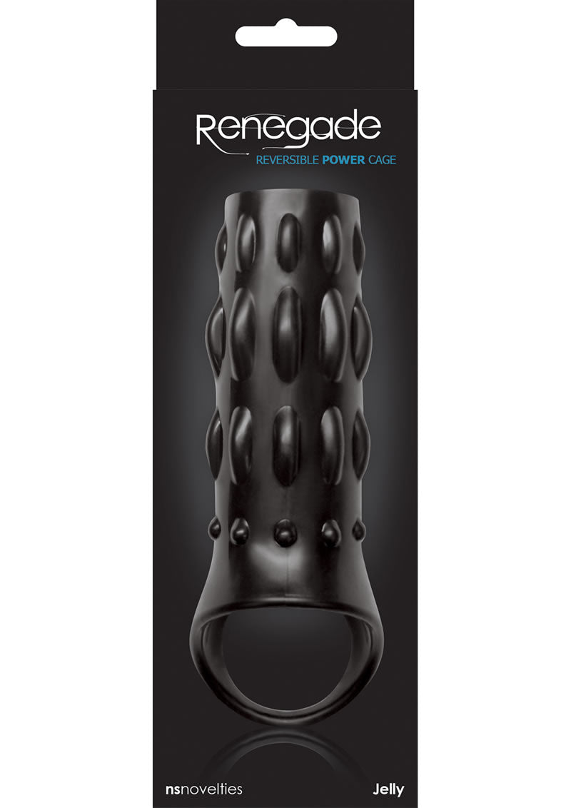 Renegade Reversible Power Cage Penis Sleeve Textured Jelly
