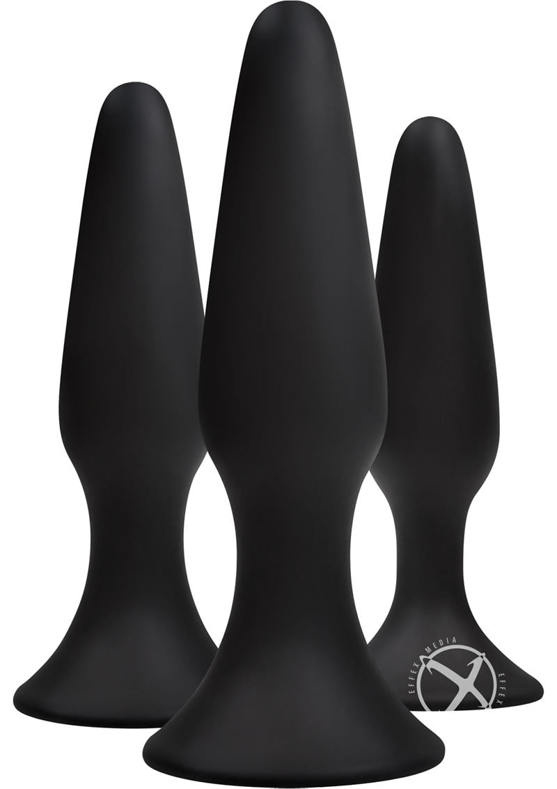 Renegade Sliders Trainer Anal Plugs Set 3 Sizes Silicone