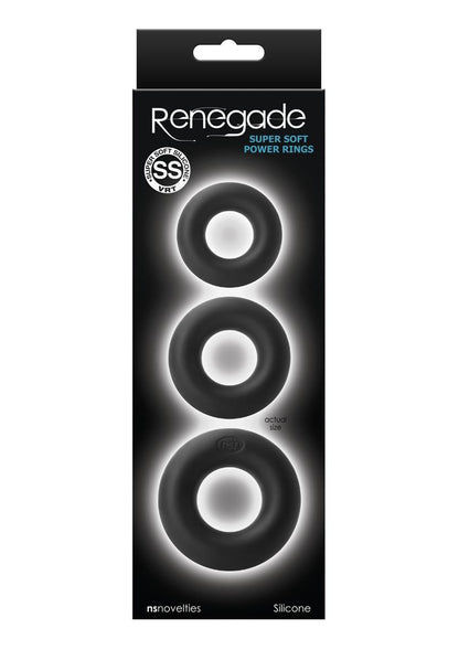 Renegade Super Soft Power Rings Pack Silicone Cock Ring Set