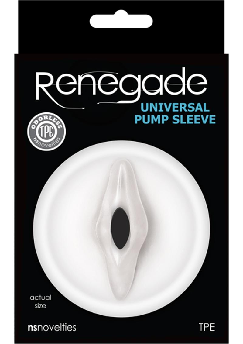 Renegade Universal Pump Sleeve – Clear TPE Vaginal Attachment