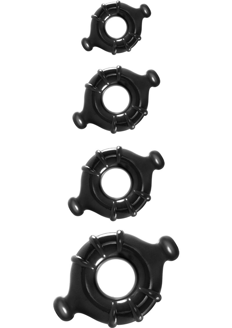 Renegade Vitality Rings 4-Pack Versatile TPE Cock Rings Set
