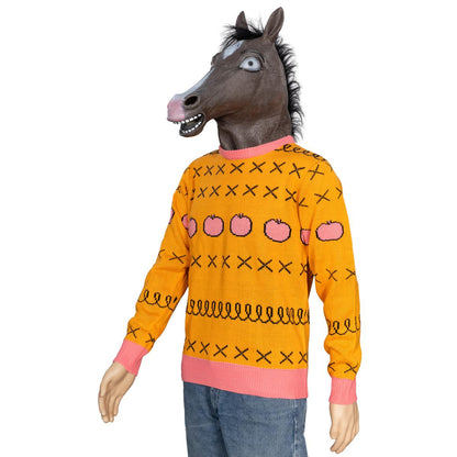 Replica Horse Man Sweater and Jack Halloween Costume Cosplay Mask