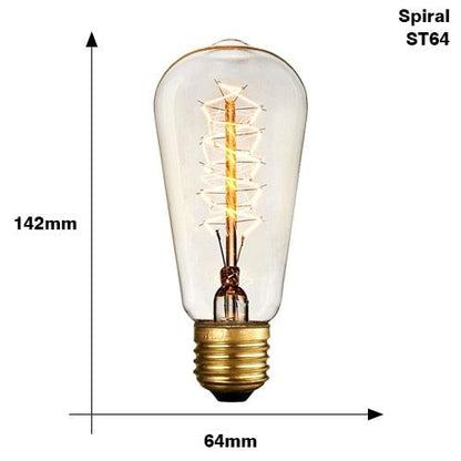 Retro Edison Light Bulb Vintage Edison Lamp Vintage Incandescent  Edison Light Bulbs Edison Filament Light Bulb Dimmable Warm White Different Shape Light