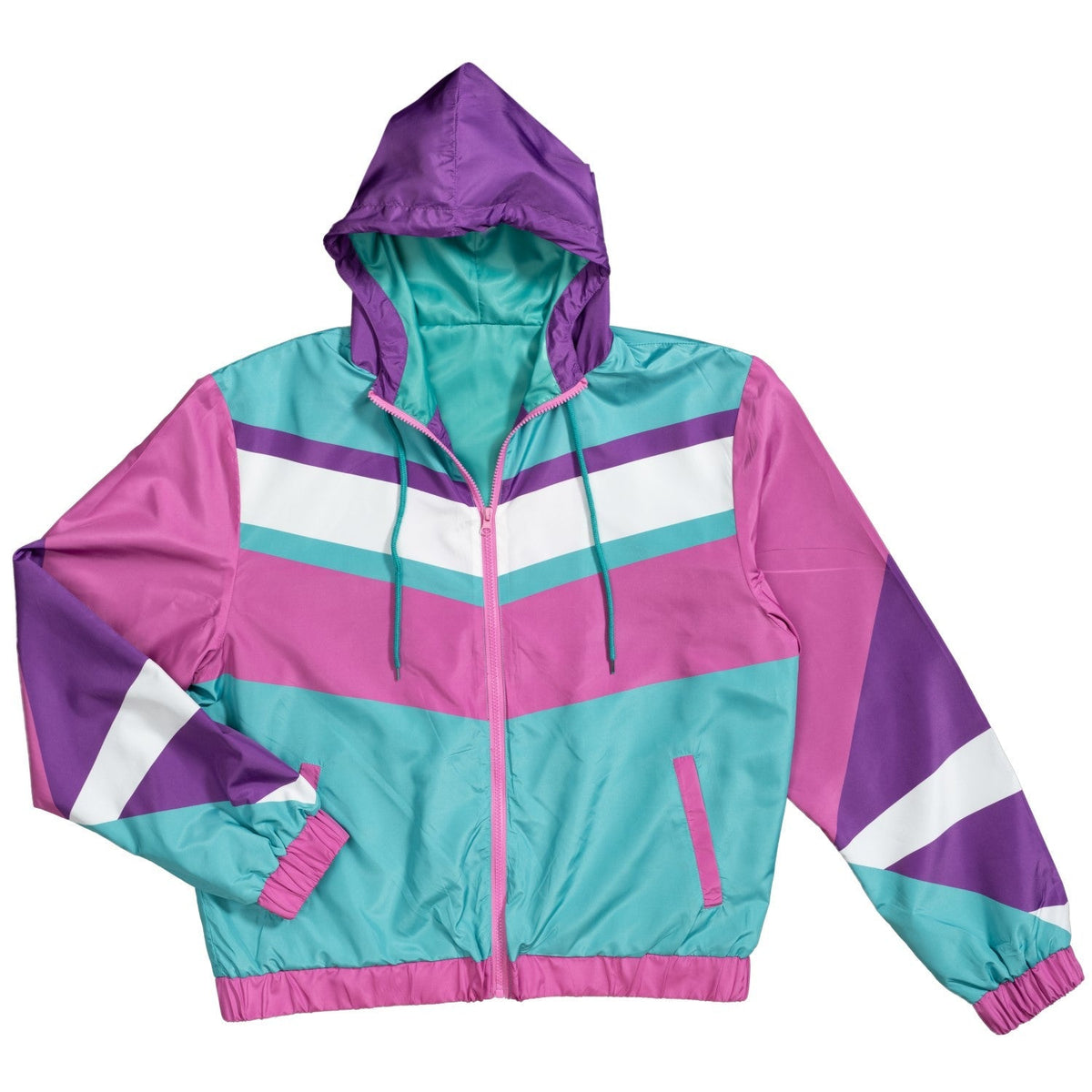 Retro Halloween Cosplay Windbreaker 1980s &amp; 1990s Lightweight Jacket