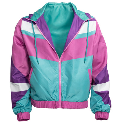 Retro Halloween Cosplay Windbreaker 1980s &amp; 1990s Lightweight Jacket