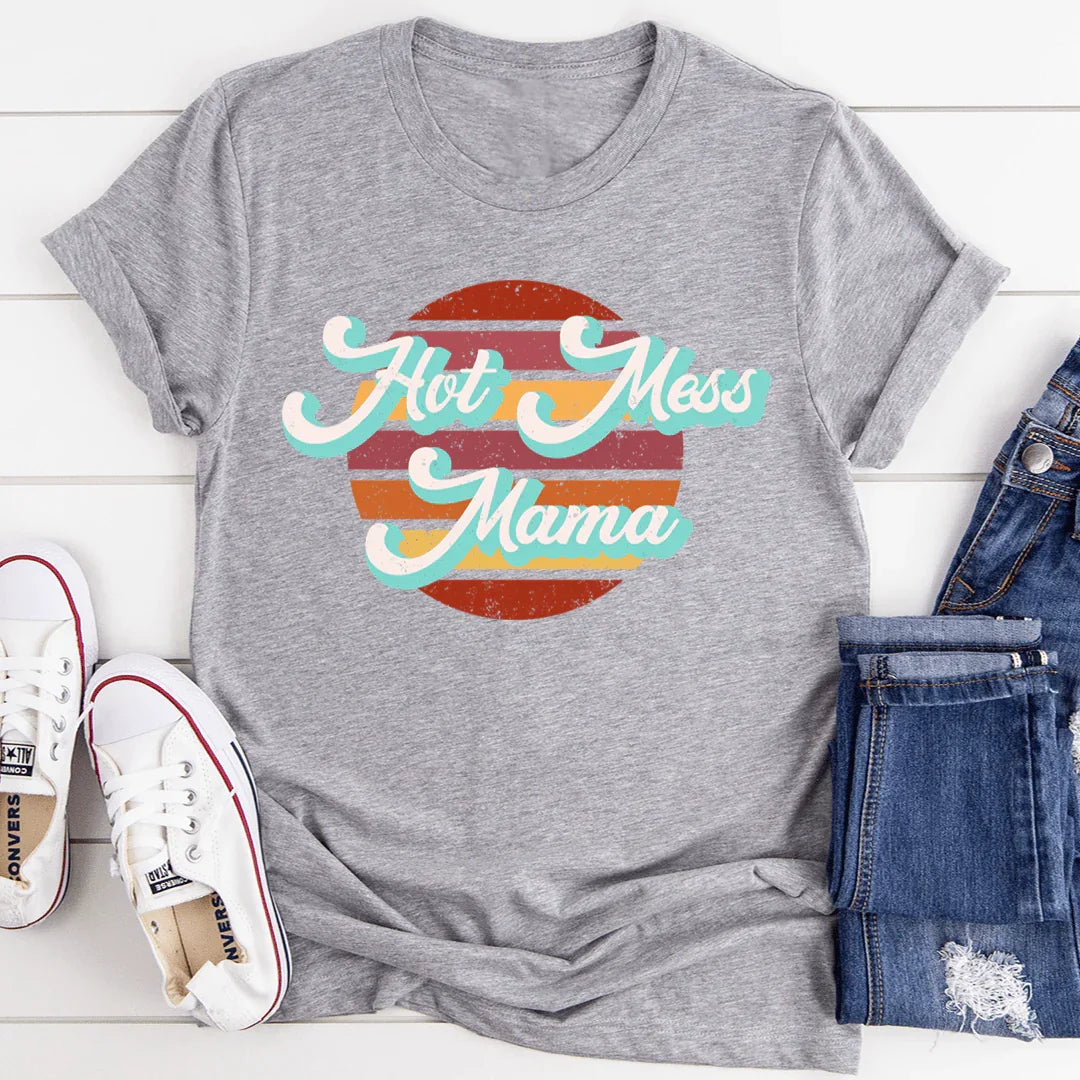 Retro Hot Mess Mama Tee