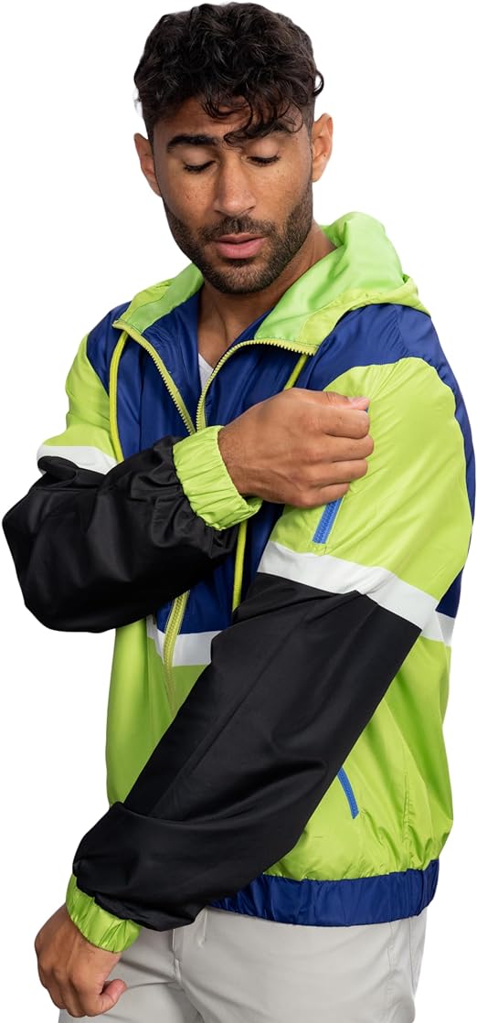 Retro Windbreaker Jacket Lightweight Design 5