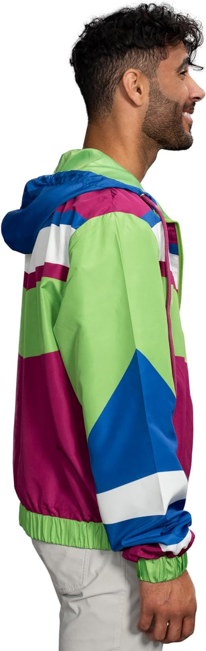Retro Windbreaker Jacket Lightweight Design 8