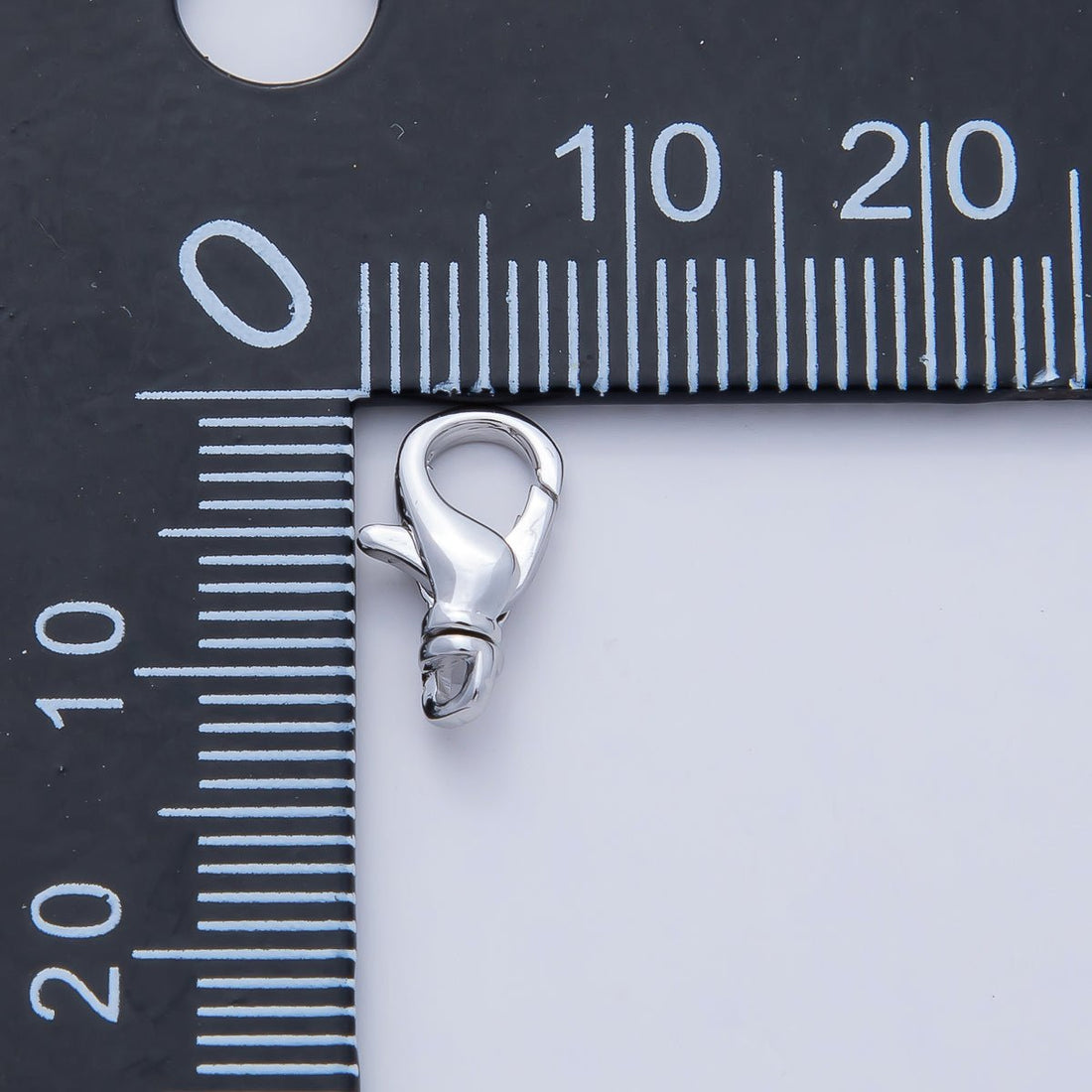 Rhodium Plated 11.7mm, 15.7mm, 17.8mm Minimalist Swivel Lobster Clasps Closure Finding | Z1617 - Z1619