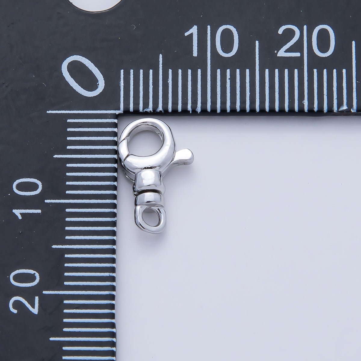Rhodium Plated 12.5mm Swivel Lobster Claw Clasps Finding | Z1609