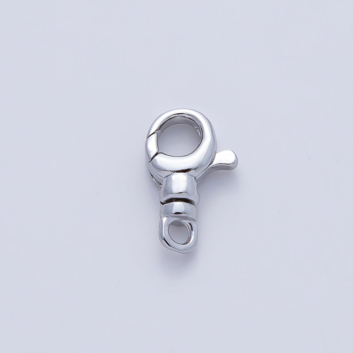 Rhodium Plated 12.5mm Swivel Lobster Claw Clasps Finding | Z1609