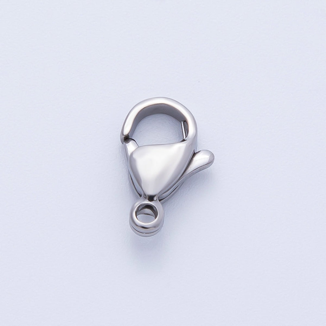 Rhodium Plated 12mm Lobster Claw Clasp Closure Findings | Findings-00058
