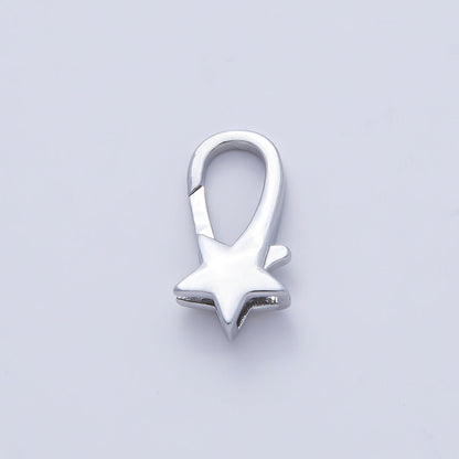 18K Gold Filled 17mm Shooting Star Lobster Claw Clasp Finding in Gold &amp; Silver | Z1418 Z1610