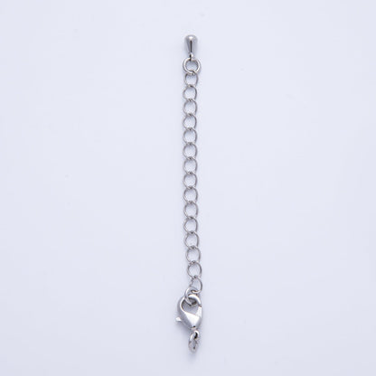Rhodium Plated 69mm Lobster Claw Clasps Extender Finding | Z1664