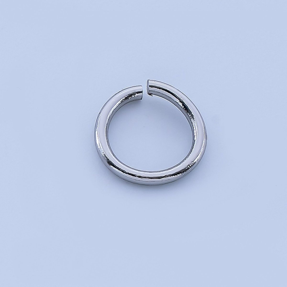 Rhodium Plated 8mm x 1mm Jump Ring Minimalist Finding Set| SP-1641