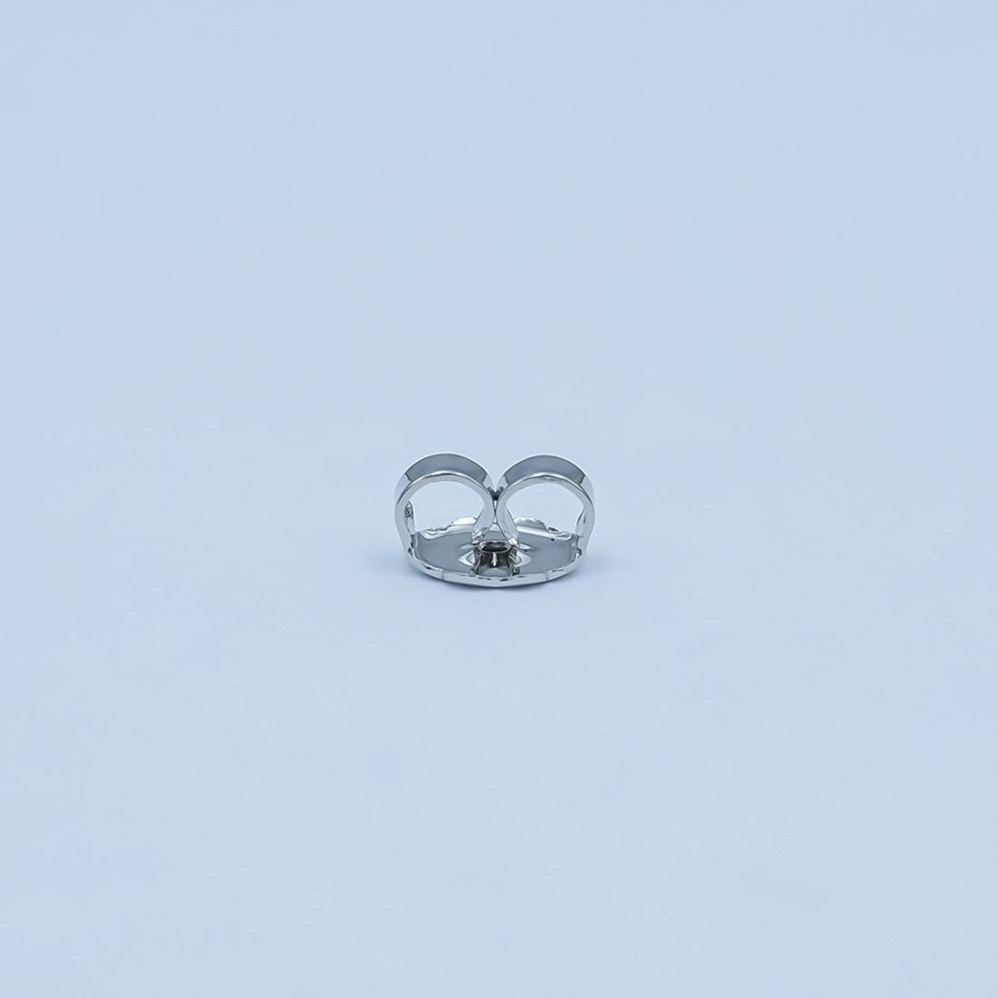 Rhodium Plated Minimalist Ear Backing Set | Z1144