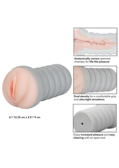 Ribbed Gripper Dual Density Textured Masturbator