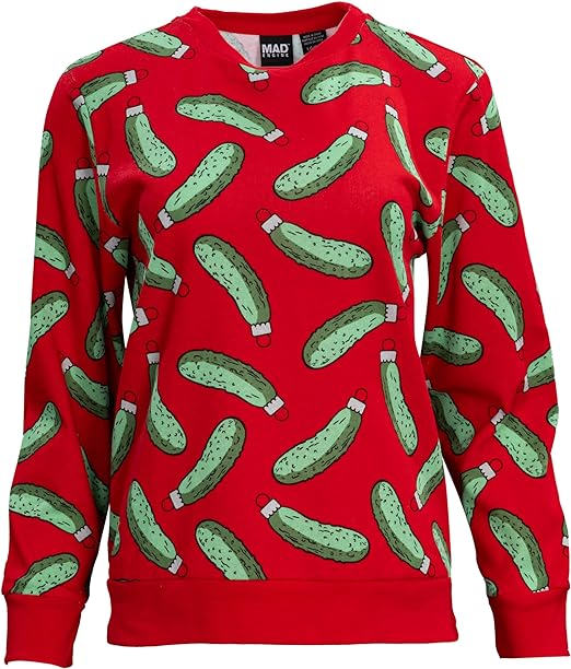 Rick and Morty Pickle Youth Unisex Red Sweatshirt