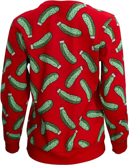 Rick and Morty Pickle Youth Unisex Red Sweatshirt
