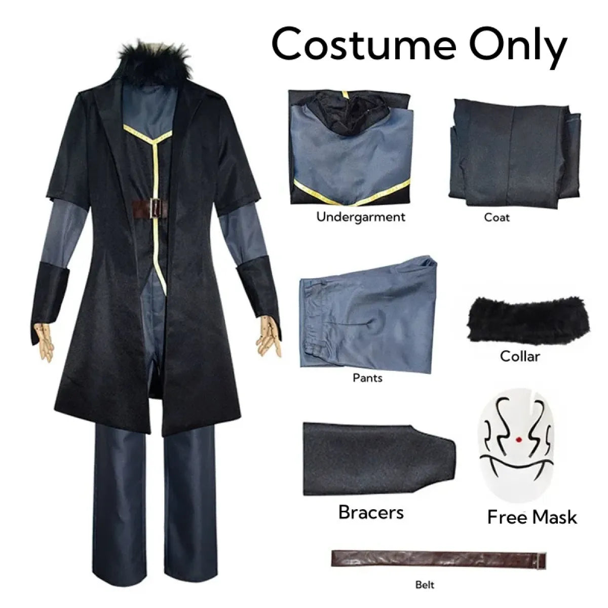 Rimuru Tempest Cosplay Costume – Reincarnated as a Slime Wig &amp; Mask