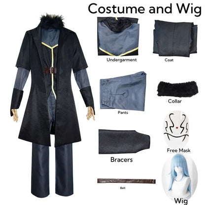 Rimuru Tempest Cosplay Costume – Reincarnated as a Slime Wig &amp; Mask