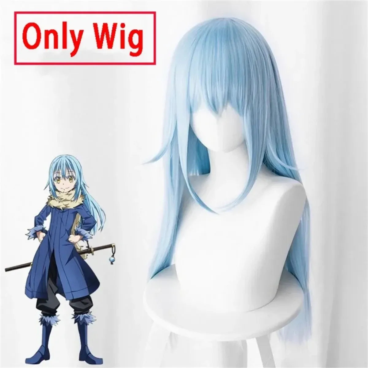 Rimuru Tempest Cosplay Costume – Reincarnated as a Slime Wig &amp; Mask