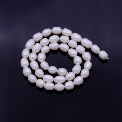 Ringed Natural AAA Freshwater Pearl 5mm x 6mm 43pcs Full Strand | WA-1330 Clearance Pricing