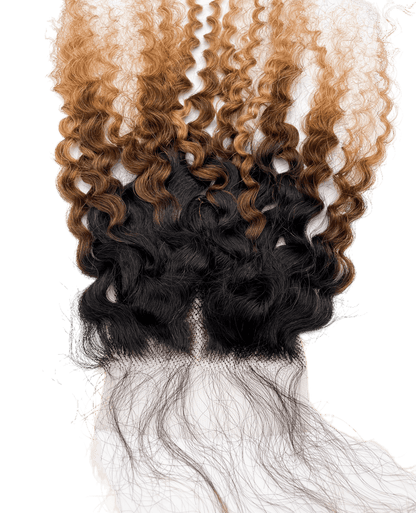 RIO Bohemian Human Hair Closure 4X4 Gold