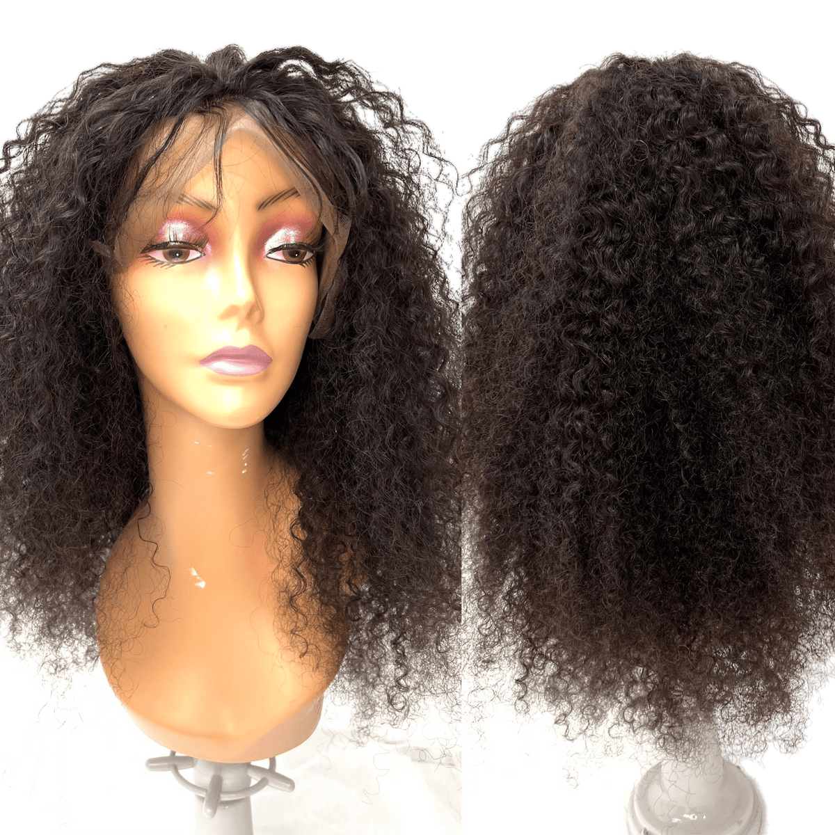 Rio Bohemian Human Hair Lace Front Wig Natural Black - Choose Size