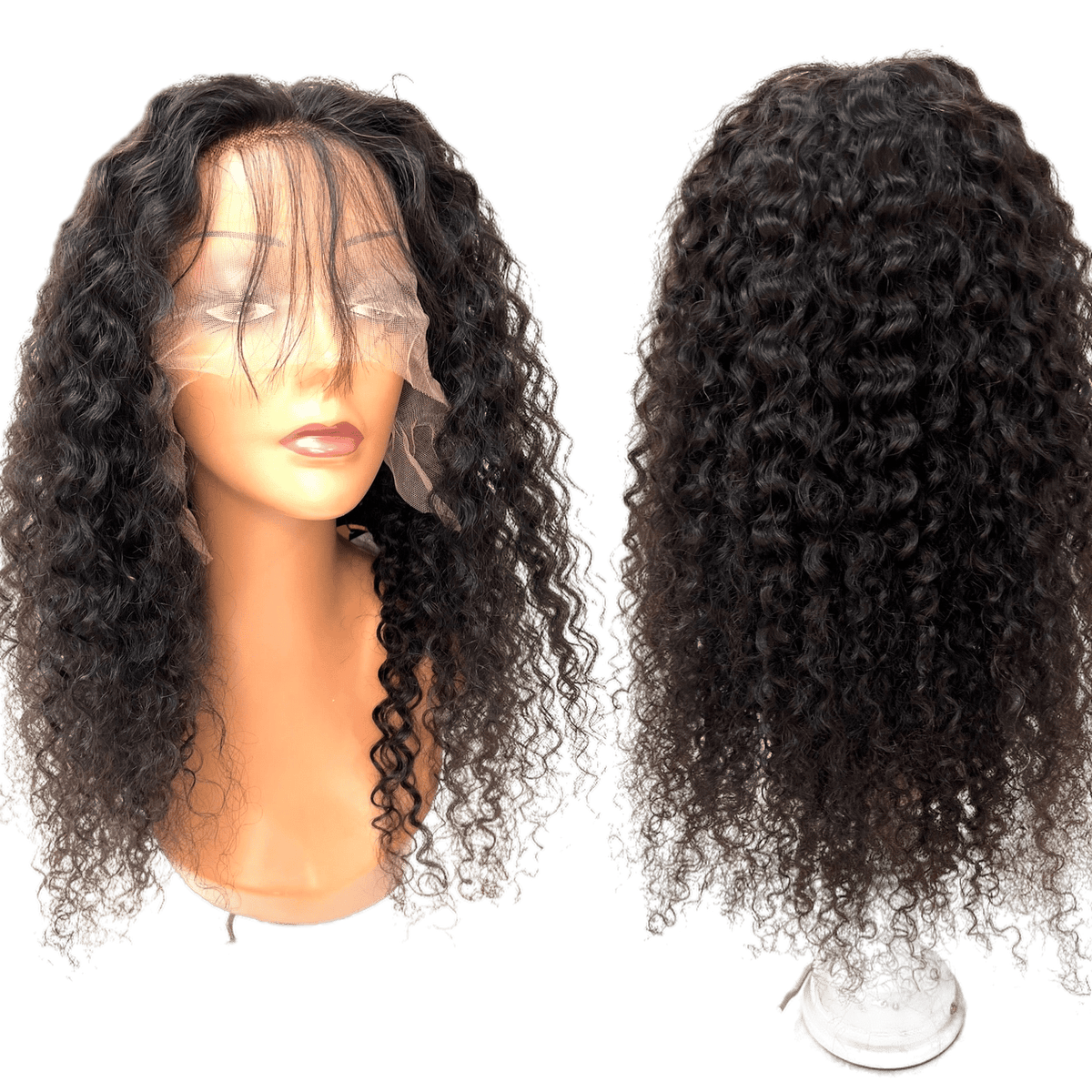 Rio Bohemian Human Hair Lace Front Wig Natural Black - Choose Size