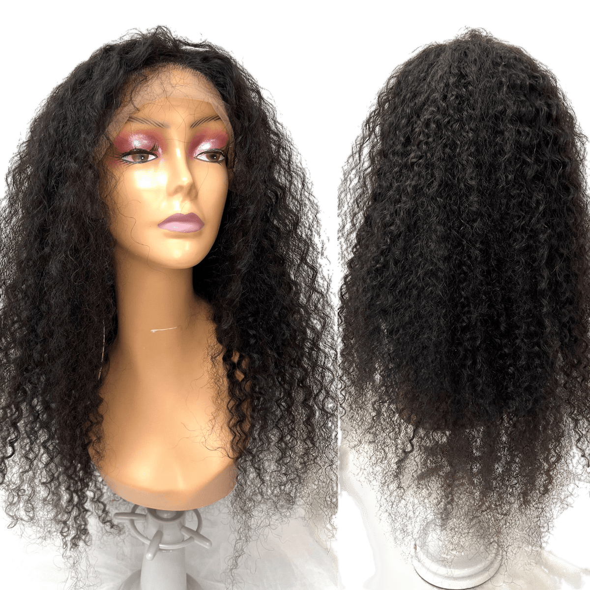 Rio Bohemian Human Hair Lace Front Wig Natural Black - Choose Size