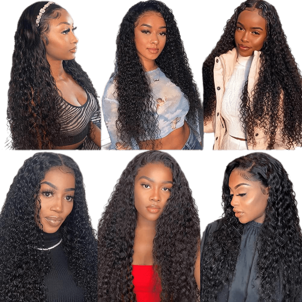 Rio Bohemian Human Hair Lace Front Wig Natural Black - Choose Size