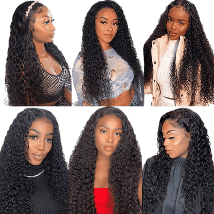 Rio Bohemian Human Hair Lace Front Wig Natural Black - Choose Size