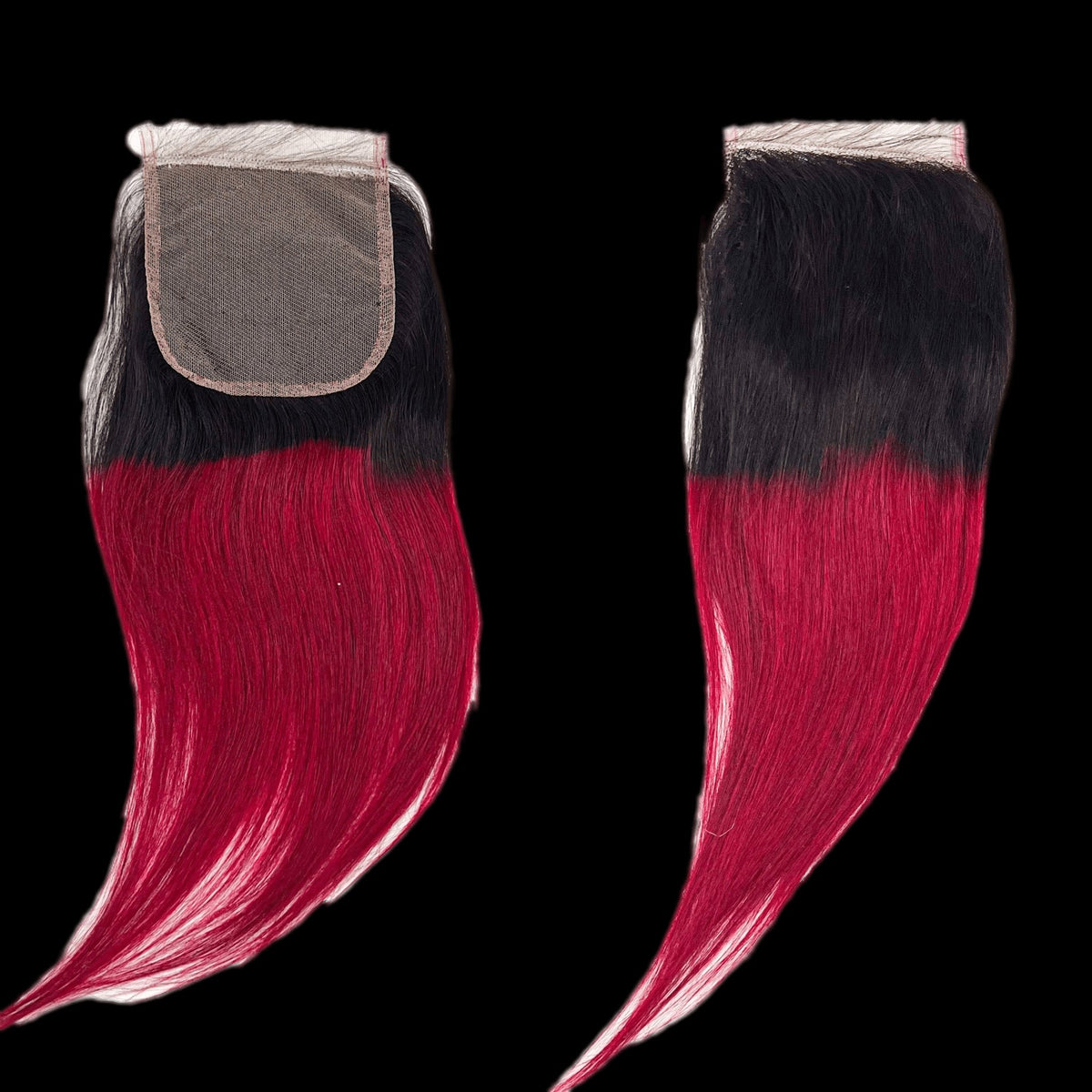 Rio Straight Human Hair Closure 4x4, Wine
