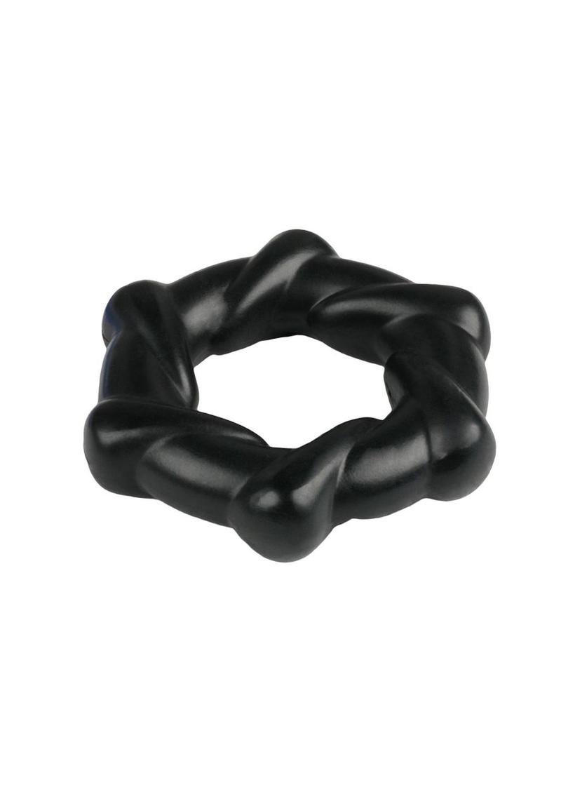 Rock Candy Taffy Twist Snug And Spiraled Erection Ring With Easy Care