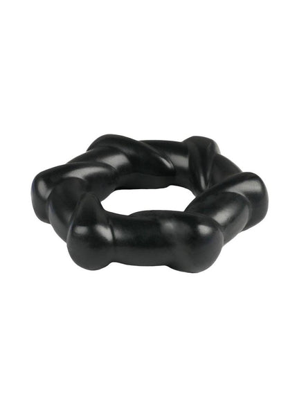 Rock Candy Taffy Twist Snug And Spiraled Erection Ring With Easy Care