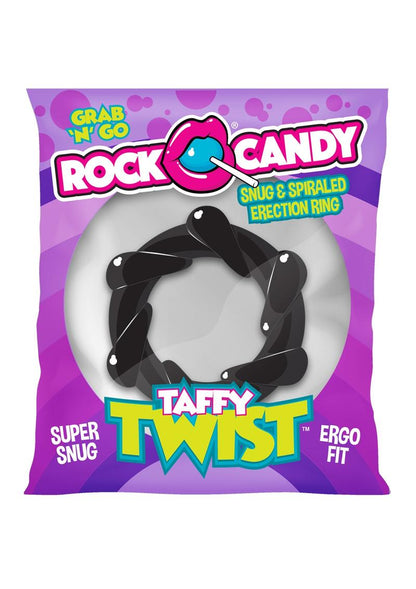 Rock Candy Taffy Twist Snug And Spiraled Erection Ring With Easy Care